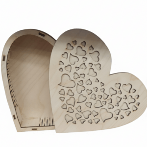 Ξύλινο κουτί Καρδιά