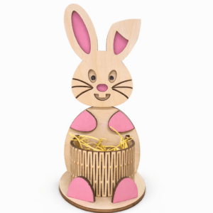 Ξύλινη Πασχαλινή Θήκη Λαγουδάκι