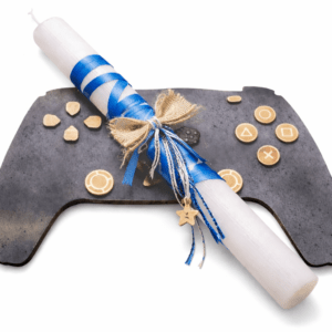 Πασχαλινή Λαμπάδα Gaming με Ξύλινη Πλάτη Χειριστηρίου