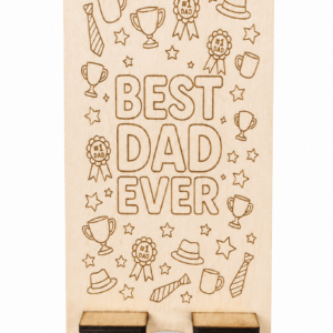Best Dad Ever - Ξύλινη Βάση Κινητού